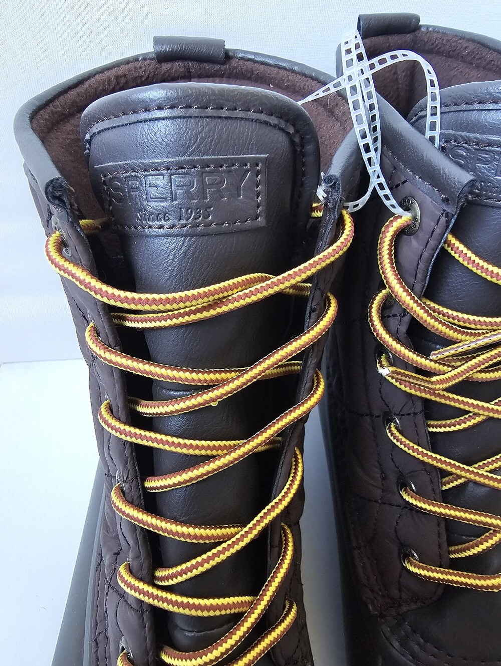 Sperry Top-Sider Men's Duck Boots Brown Quilted NWOT - Size 11 & 12 - Picture 3 of 16